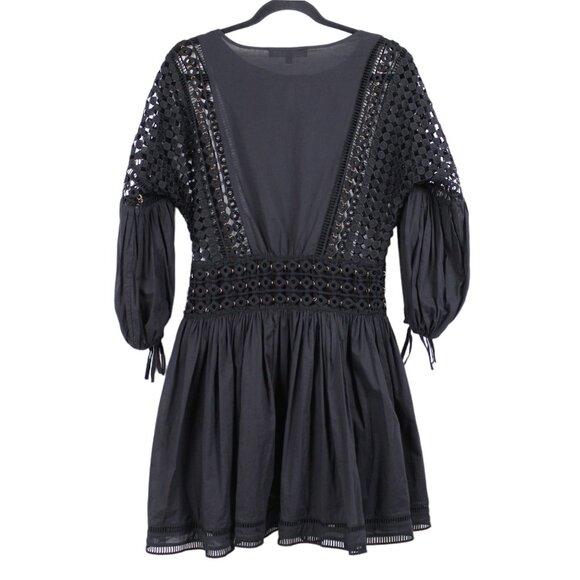 Endless Rose Black Crochet Lace Mini Dress - Picture 2 of 16